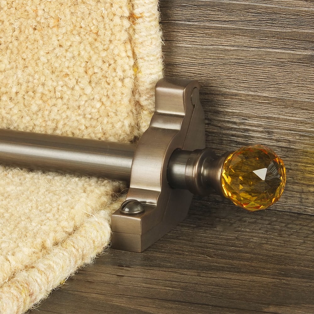 Crystal Amber Antique Bronze