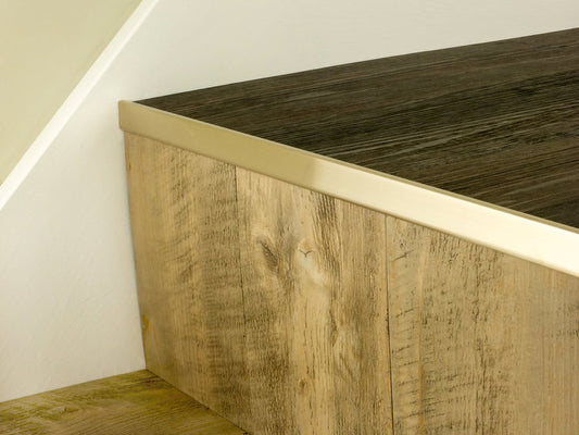 The Premier LVT Nosings (no bull) Satin Brass