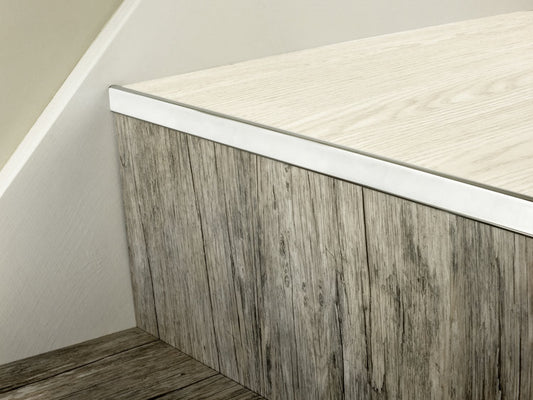 The Premier LVT Nosings (no bull) Brushed Chrome