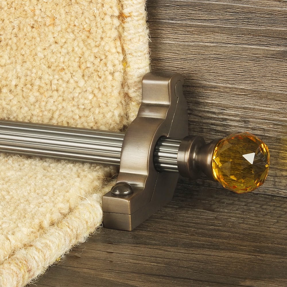 Crystal Amber Antique Bronze