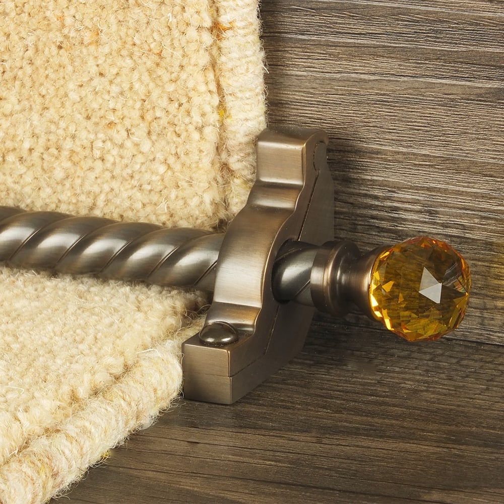 Crystal Amber Antique Bronze