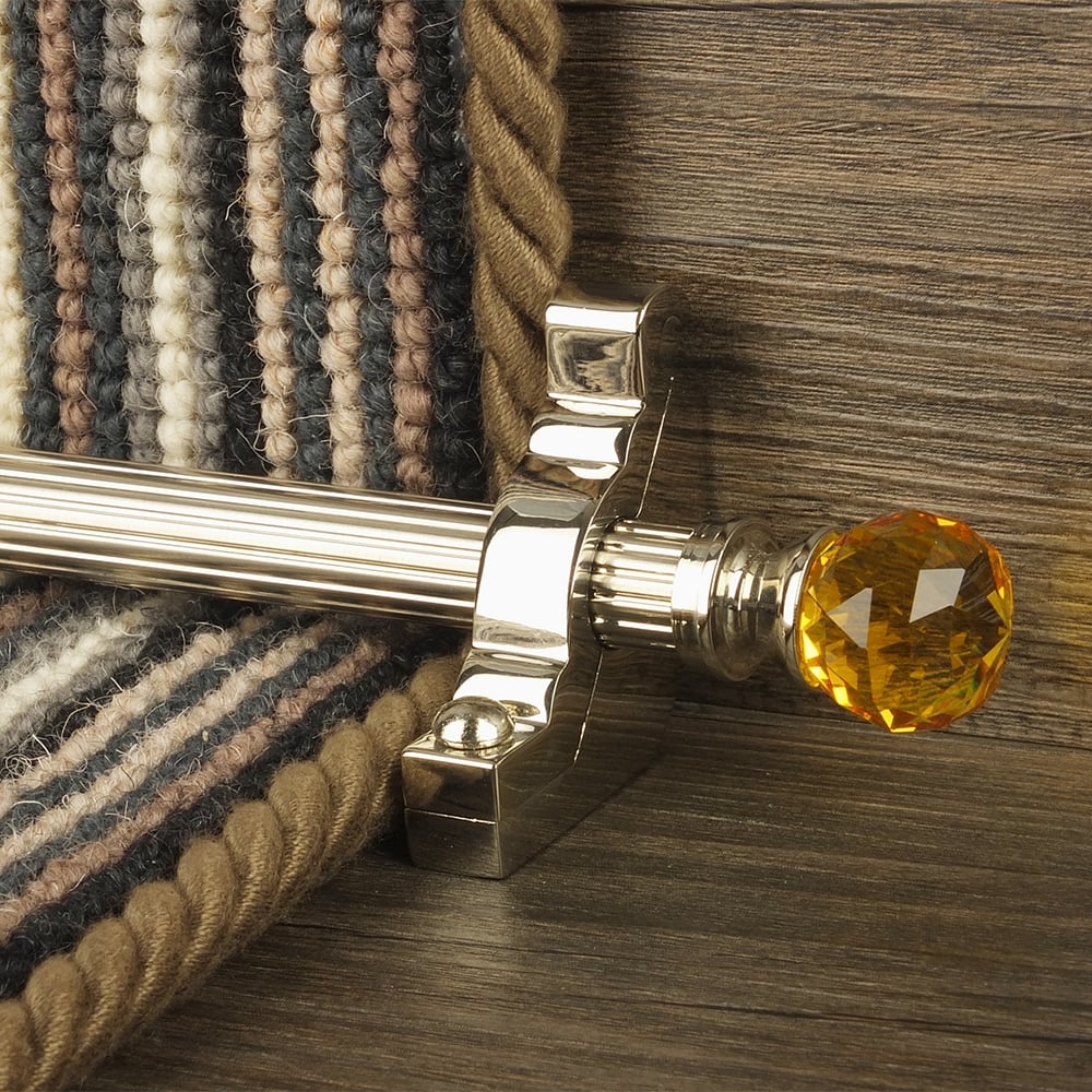 Crystal Amber Polished Nickel