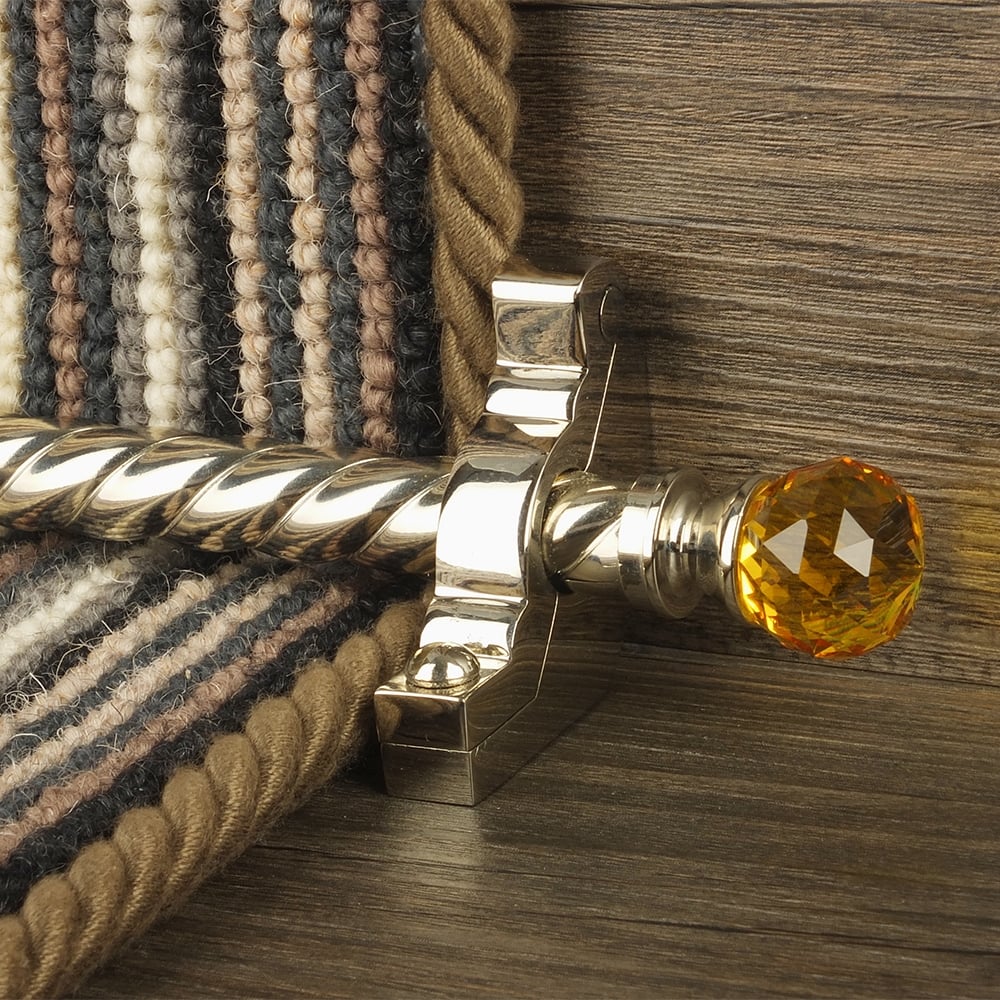 Crystal Amber Polished Nickel