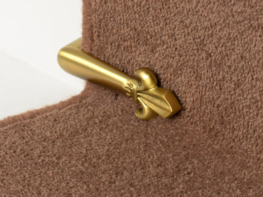 Victorian Stair Clips Satin Brass