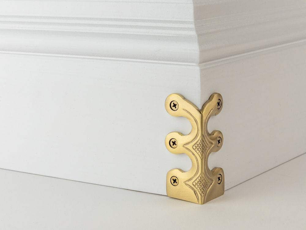 Skiffer 75mm Satin Brass
