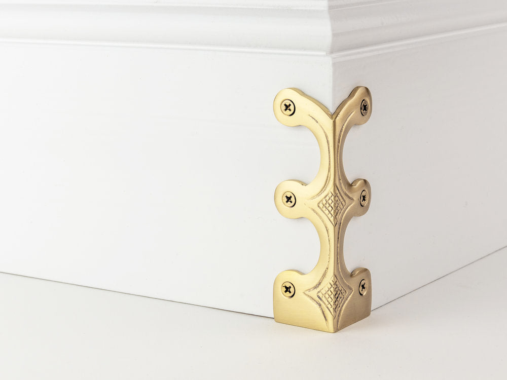 Skiffer 107mm Satin Brass