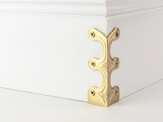 Skiffer 107mm Satin Brass