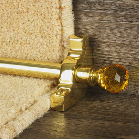 Crystal Amber Brass