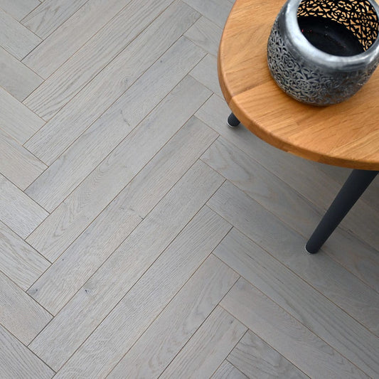TH110 Misty Grey Strip Herringbone