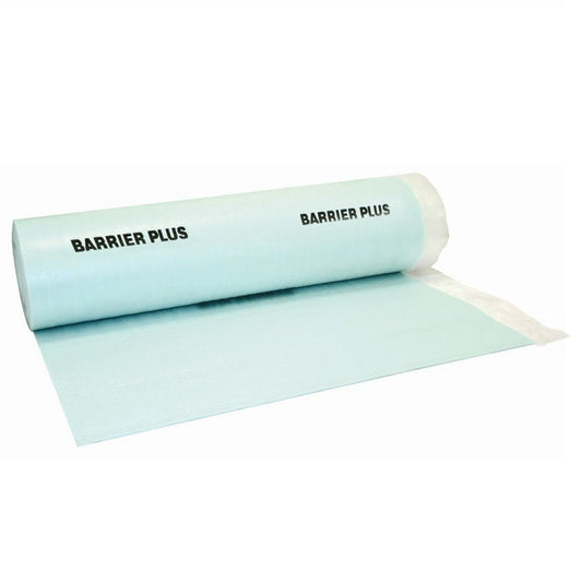 Barrier Plus 3mm Foam Underlay – incl. DPM. 15 sqm roll.