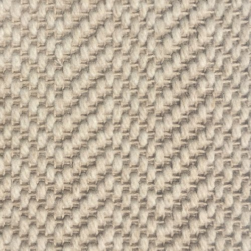 Wool Flatweave Classic Herringbone Chalk